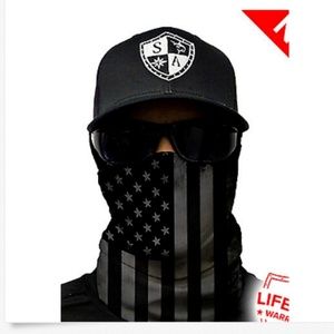 SA Blackout Flag Tubular bandana face & sun shield